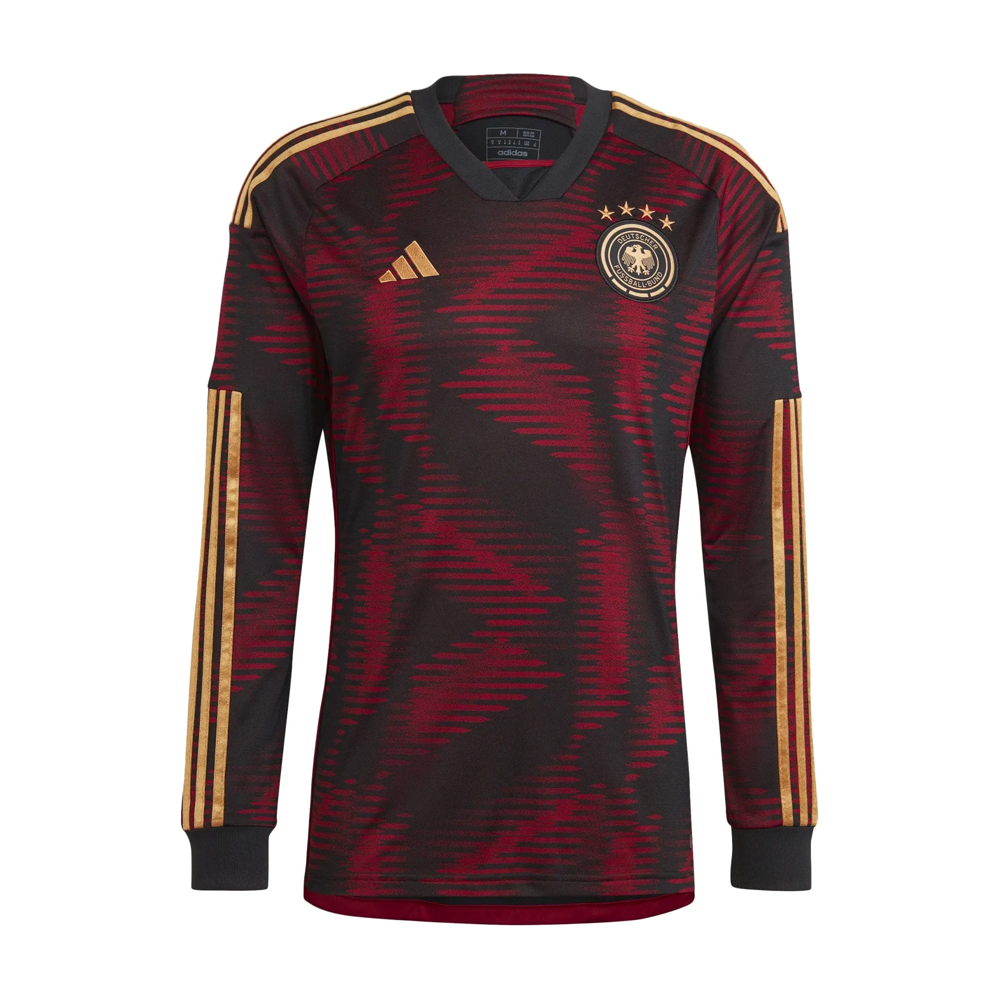 adidas Men's Germany 2022/23 Away Long Sleeve Jersey Black