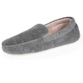 Chaussons mocassins Homme Gris Chiné