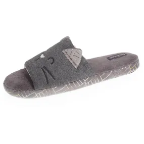 Chaussons sandales Femme 3D Gris chiné foncé