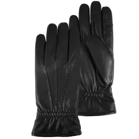 Gants Homme tactiles en cuir Noir