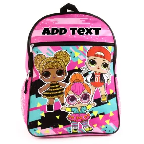 Personalized 16 Inch School Backpack - LOL Surprise