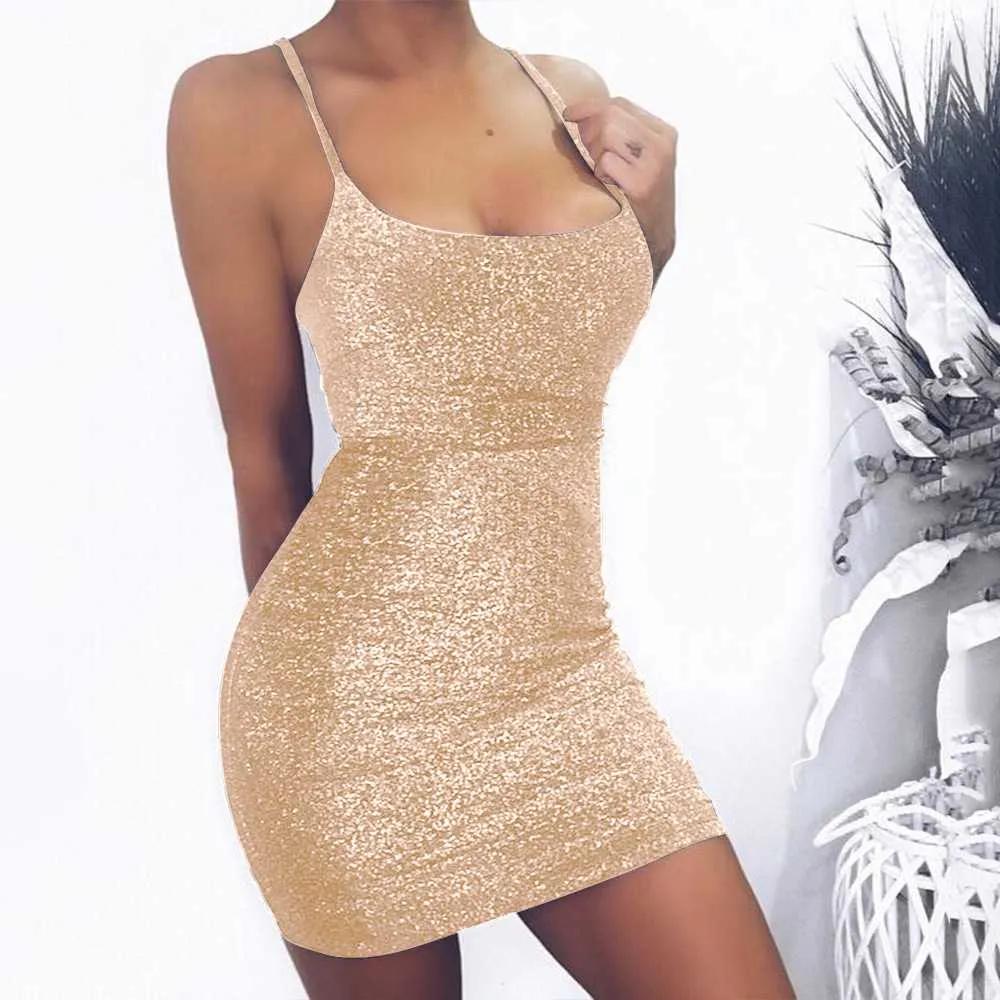 Sexy Glitter Lace Up Tight Fitted Dresses Night Club Bodycon