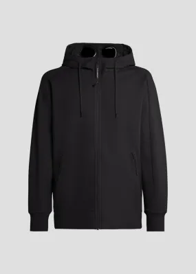 Sweat-shirt zippé C.P. Company goggle noir