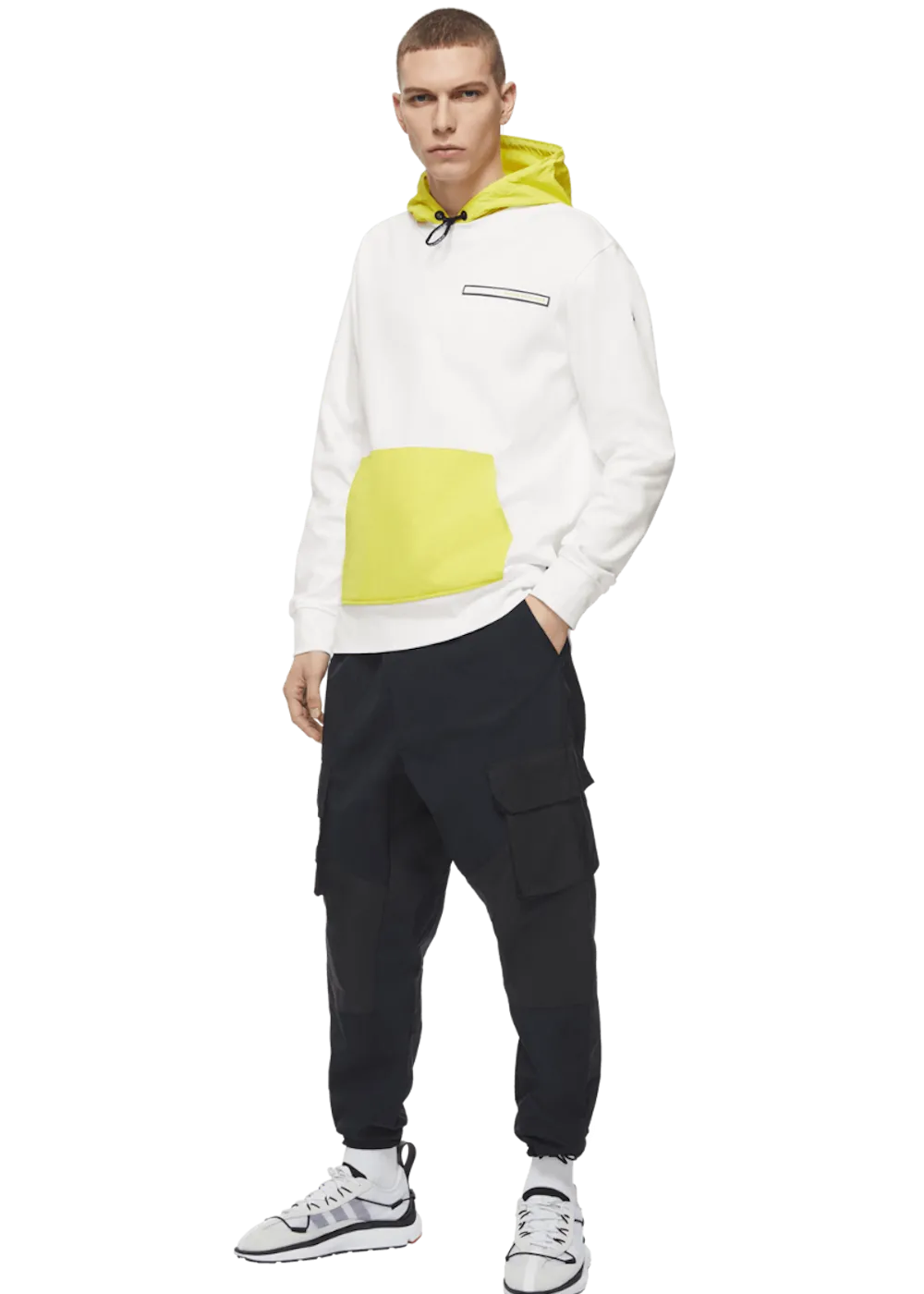 Sweat-shirt à capuche Moose Knuckles jaune fluo