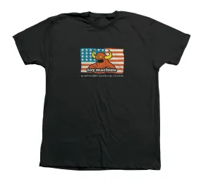 TOY MACHINE T-SHIRT AMERICAN BSC BLACK